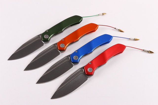 MICROTECH-ANAX(Poison dragonfly 2) stone-washing folding knife UD402434